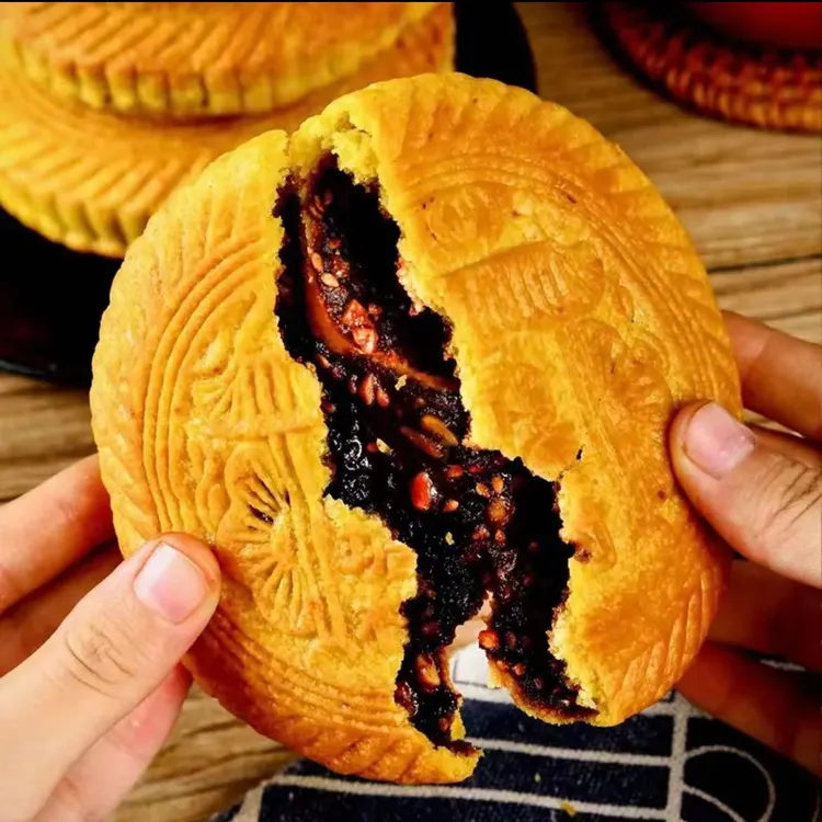 【晋扬】山西特产纯手工空心月饼酥脆解馋75g*10(易碎介意勿拍)