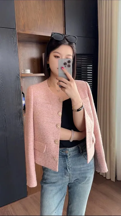 【小婷】【初梦】MSSY美舒尚衣，女装小香风气质短款时尚短外套60002