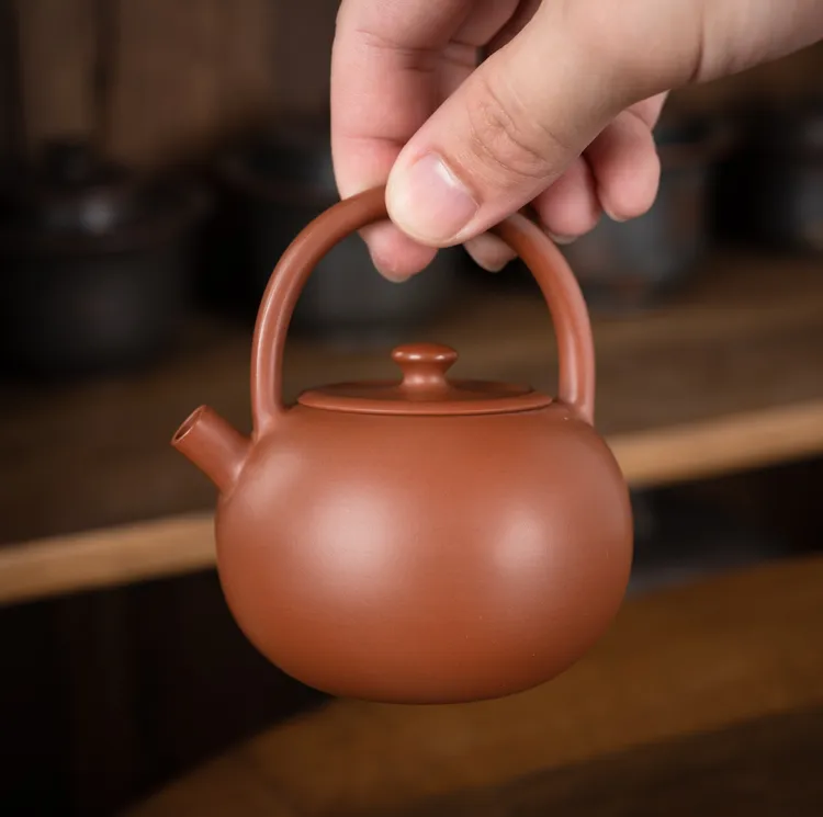 小满·提梁壶 广西坭兴陶全手工茶壶 约150毫升