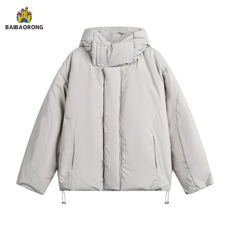 BAIBAORONG特大码300斤社恐棉服ins冬季情侣宽松保暖外套休闲棉衣