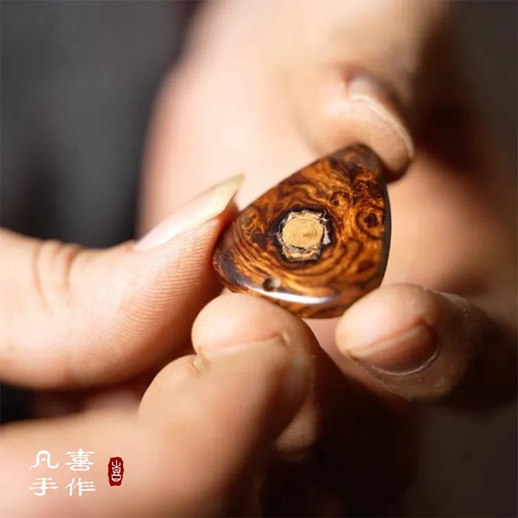 【苍隅凡铮】【岁鋆凡星】孤品手工木质拨片项链礼物