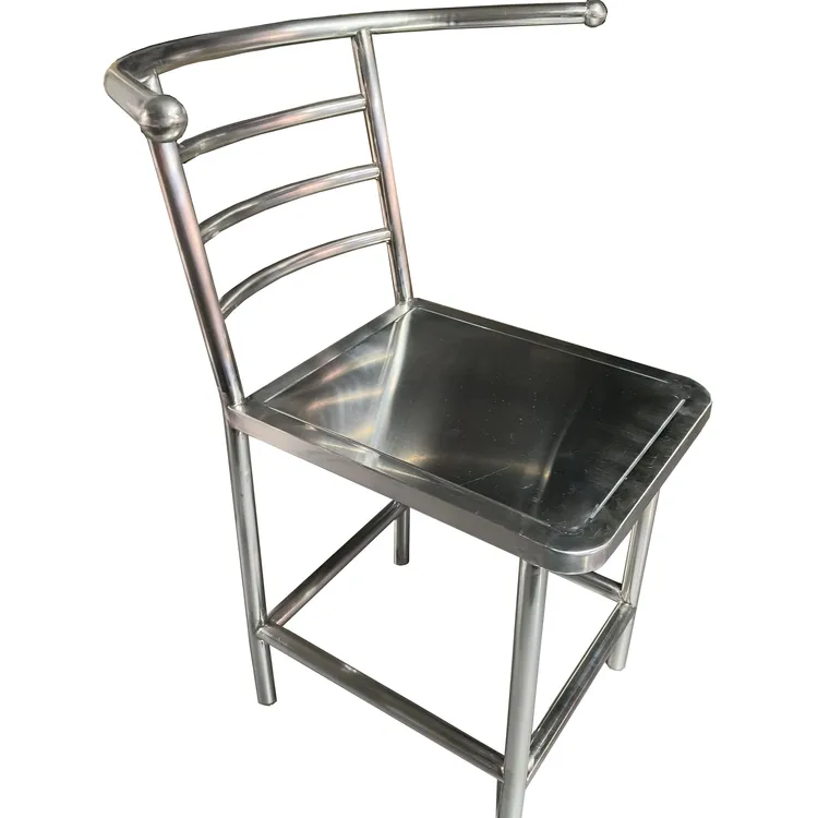 不锈钢靠背高把手休闲椅子