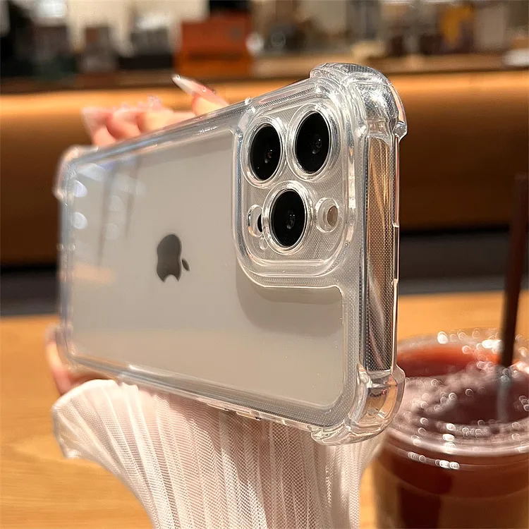 苹果16手机壳iPhone15/14/13/12防摔透明16promax保护套15pro简约
