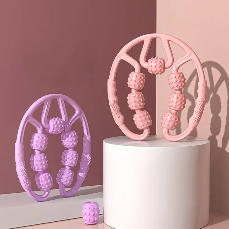 晨升环形夹按摩夹独立滚轮小腿手臂按摩放松七轮滚轮伸缩