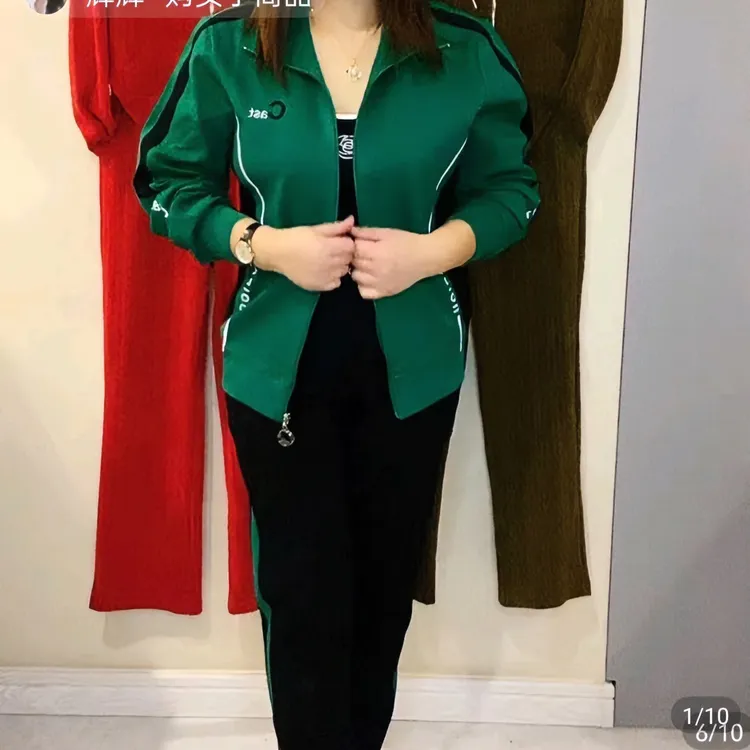 春季运动休闲套装（上衣+裤子）显瘦洋气时尚气质
