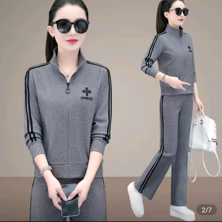 新款休闲运动显瘦套装