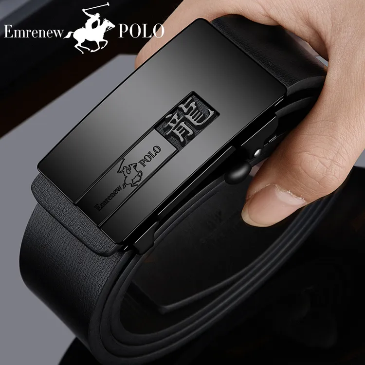 新款男士皮带一生只送一人十二生肖腰带礼盒男款真皮自动扣裤腰带