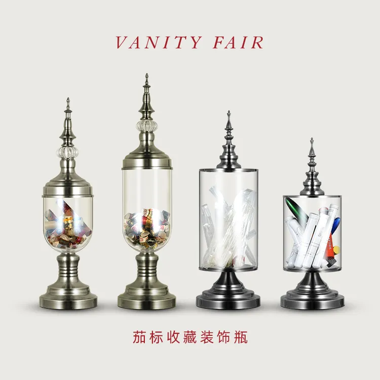 VANITYFAIR雪茄标签收纳 欧式雪茄标收藏装饰展示罐艺术摆件