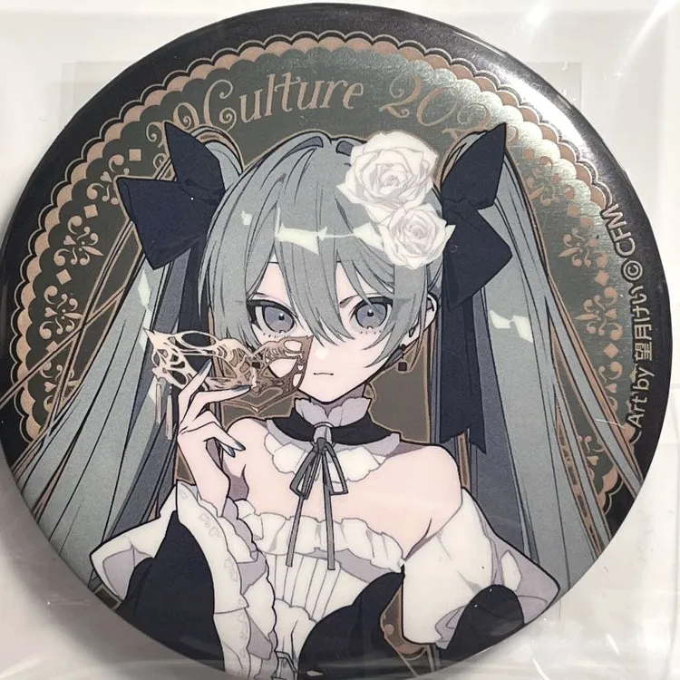 初音未来哔哩哔哩望月吧唧Miku39culture自制徽章望月葱绝美吧唧
