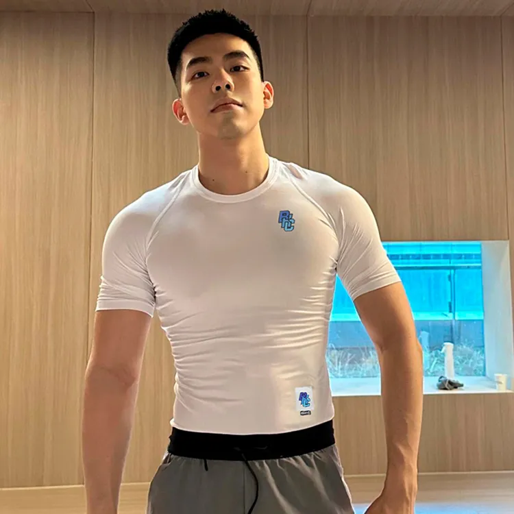 breakice破冰篮球紧身衣男内搭吸汗短袖美式速干衣打底跑步运动衣