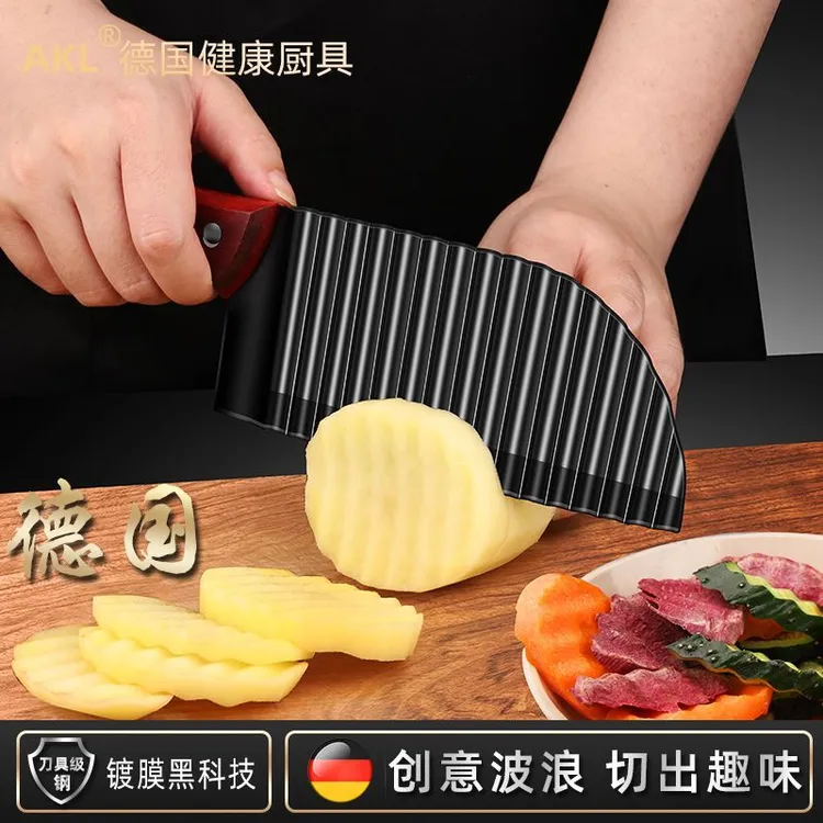 德国不锈钢狼牙土豆刀多功能波浪刀切土豆神器薯条切条器专用切片