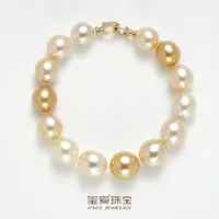 【玺爱门门】MM-53002 南洋金珠9-11mm14K金混彩时尚气质全珠手链