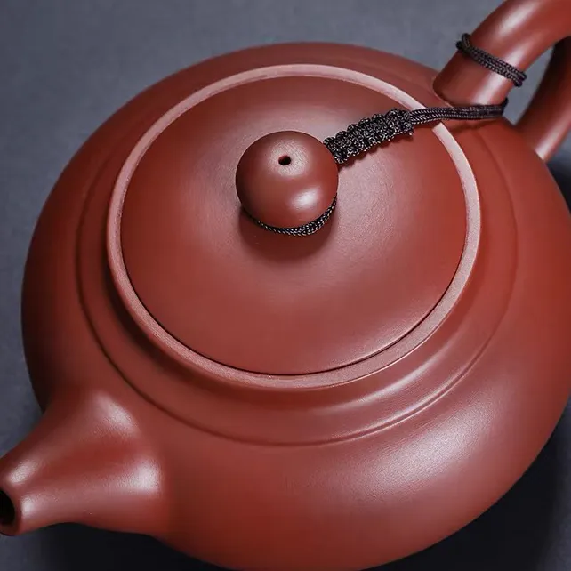 大红袍紫砂壶500ml大容量泡茶壶纯手工球孔仿古高档手工紫砂壶