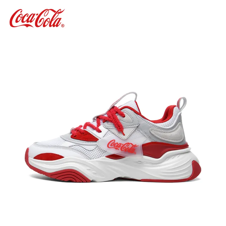 Coca-Cola/可口可乐 时尚舒适 百搭厚底 增高耐磨 低帮老爹鞋