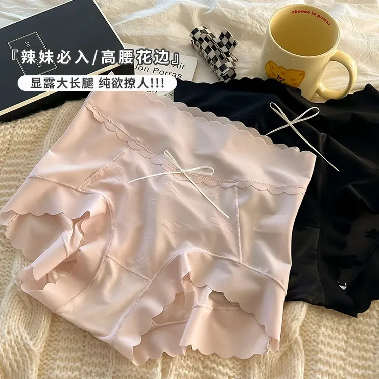 新款女士内裤女甜妹高腰透气包臀简约日系风三角裤头薄款无痕温柔