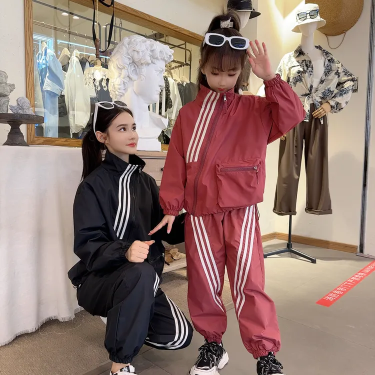 儿童春季亲子装休闲运动套装2025春装中大童春天学生洋气两件套潮