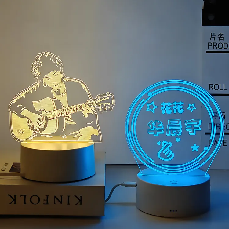 花花华晨宇周边专辑卡片代言娃娃手办应援礼盒同款小夜灯生日礼物
