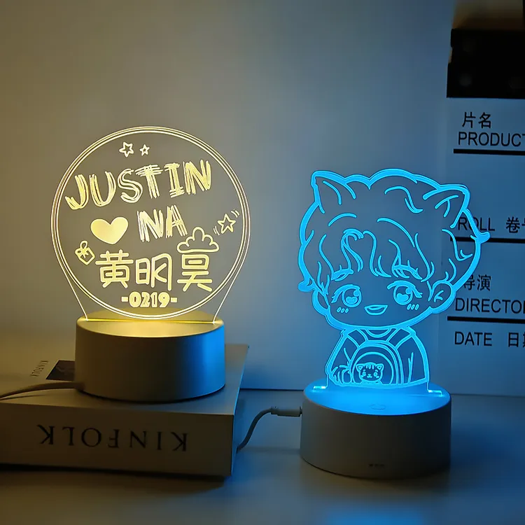 Justin黄明昊周边玩偶公仔海报人形立牌墙贴小饰品夜灯同款应援灯