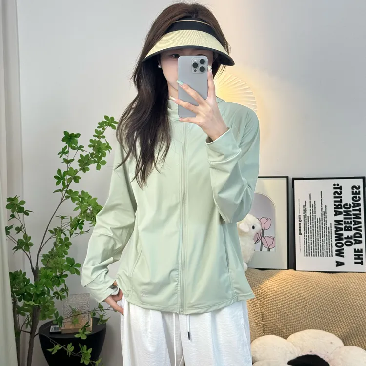 夏季情侣款防晒衣女长袖涼感防紫外线户外休闲连帽外套运动钓鱼男