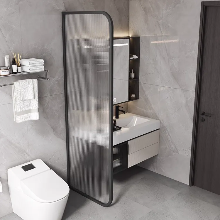 卫生洗手间挡板隔断墙玻璃男厕所马桶挡水小便池器斗浴室客厅屏风