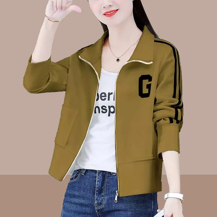 小个子短款卫衣外套女2025年春秋季新款休闲立领时尚显瘦长袖上衣