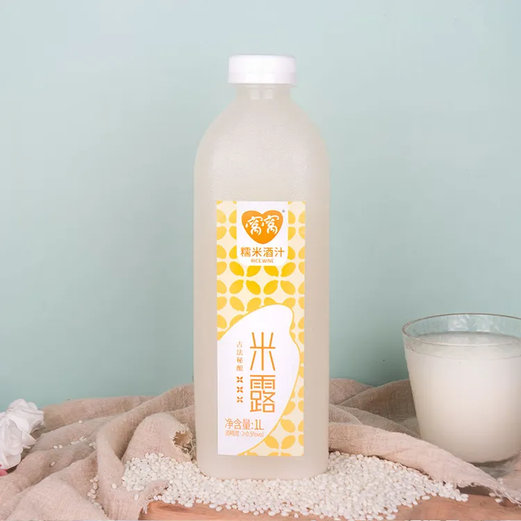 四川正宗网红家用窝窝米露1L瓶装糯米酒低度微醺甜酒酒酿瓶装米酒