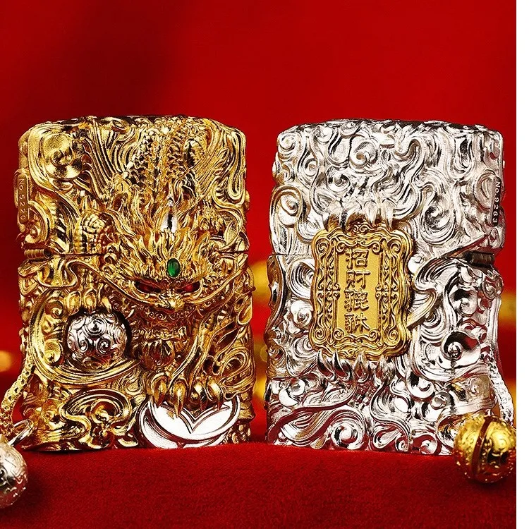 ZIPPO/之宝打火机机关灵动貔貅带铃铛送礼物必备重甲皮休DYH1X1