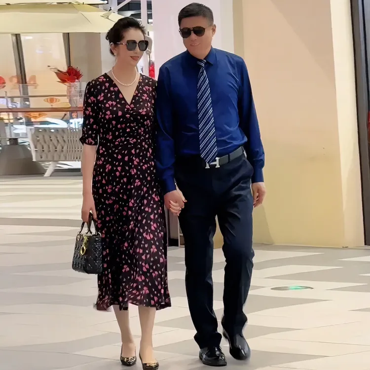 【萍姐高端定制】优雅气质印花时尚女装连衣裙A摆遮肚修身中长裙