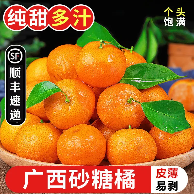 【不打烊发顺丰】广西砂糖橘新鲜水果香甜多汁橘沙糖桔子3斤5斤9斤商品图