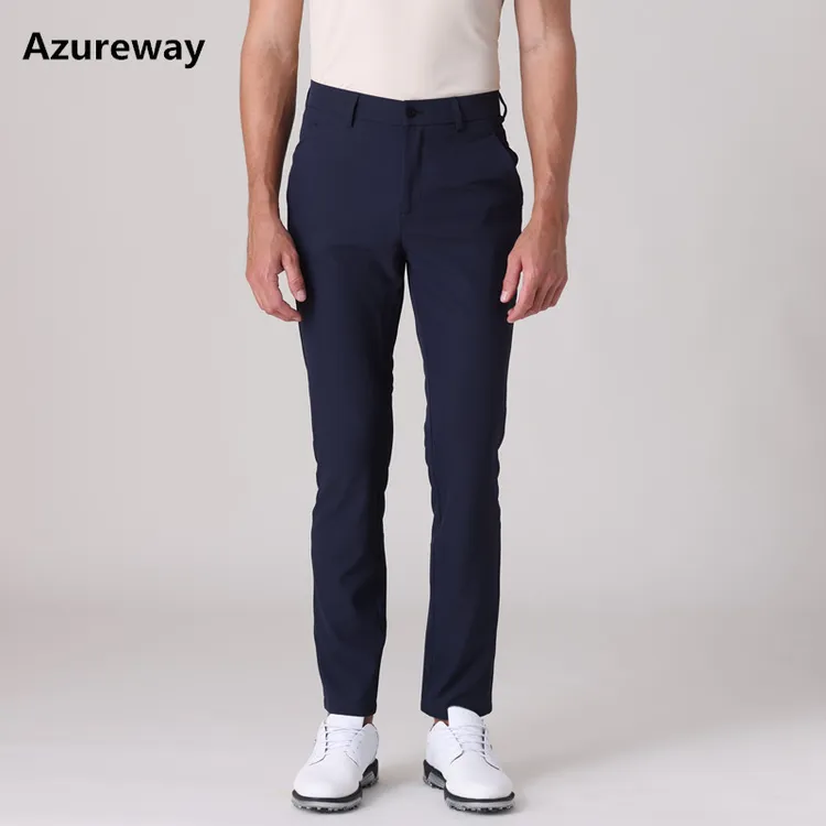 Azureway高尔夫男士长裤透气速干弹力修身裤子GOLF运动休闲球衣服
