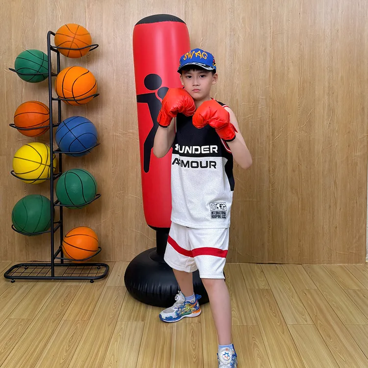 【加厚升级】儿童充气拳击柱坚实耐用型儿童散打不倒翁训练器材商品图
