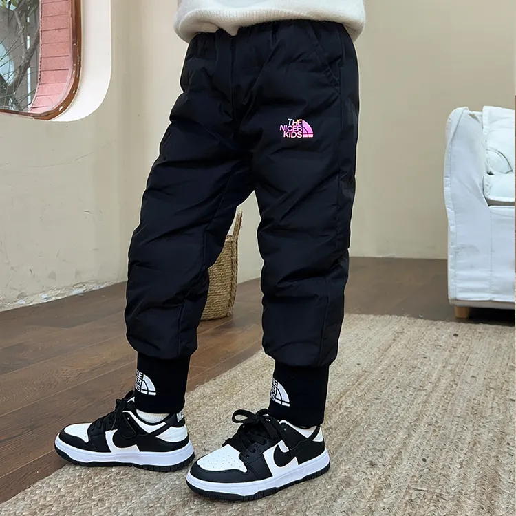 儿童羽绒裤女童外穿洋气冬季加厚东北零下40度保暖裤男童宝宝裤子