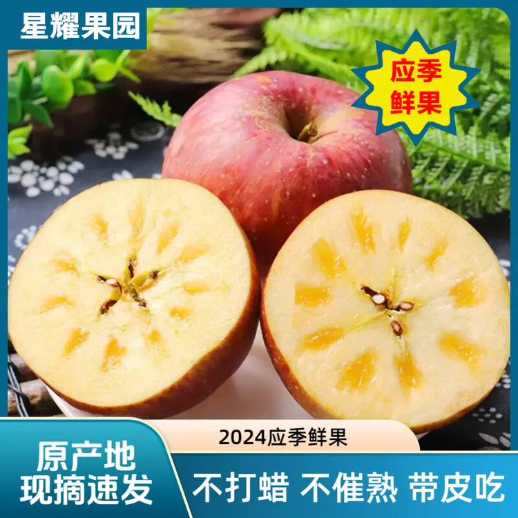 （大果）应季/当季昭通丑苹果农家果园现摘水果速发高原糖心苹果