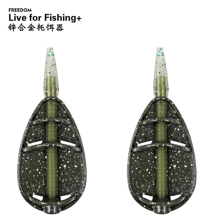 酷诺快换式托饵器【遣唐使甄选】欧式爆炸钩打窝器飞德坠饵托坠