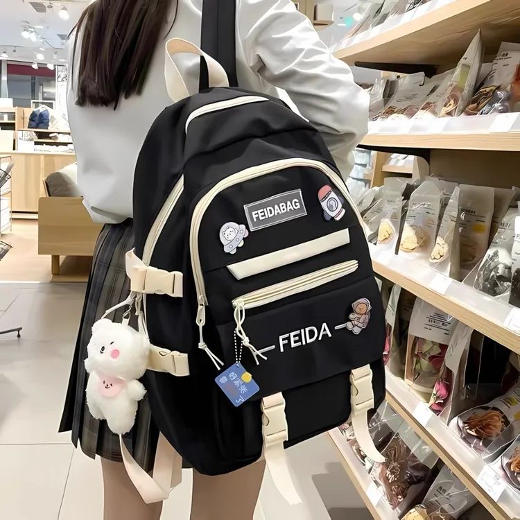 书包女初中生大容量双肩包小学生三四到六年级ins风高中少女背包