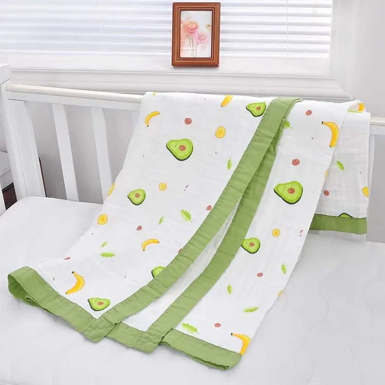 纯棉纱布大浴巾【110*110】 六层纱布婴童浴巾盖毯午睡毯柔软舒适