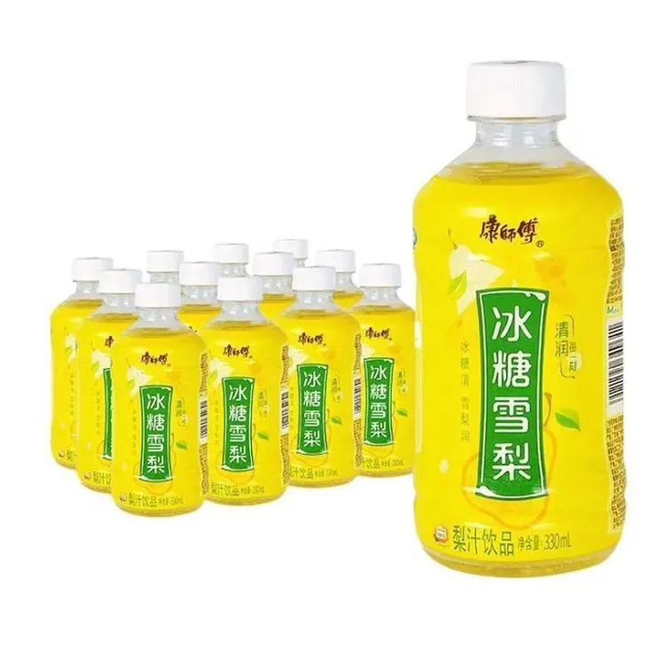 【12瓶】康师傅冰糖雪梨330ml*12瓶整箱迷你小瓶批发超值特惠解渴