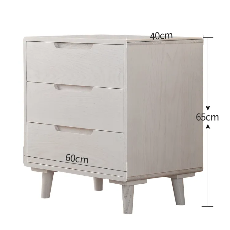 久沐森纯实木五斗柜日式卧室橡木储物柜现代三四五斗橱客厅斗柜