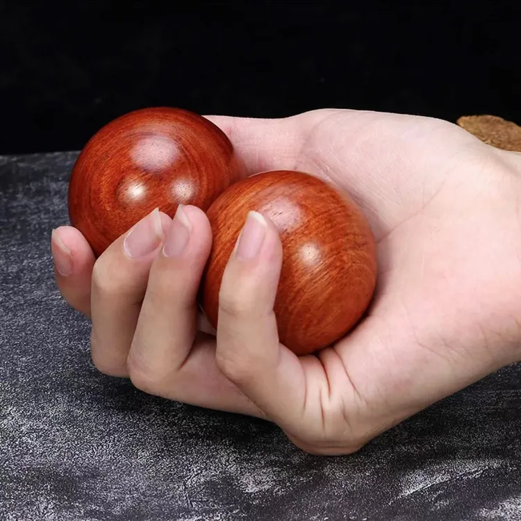 预防手抖手球花梨木手球手玩把件手工实心光滑保健精选老人保健球