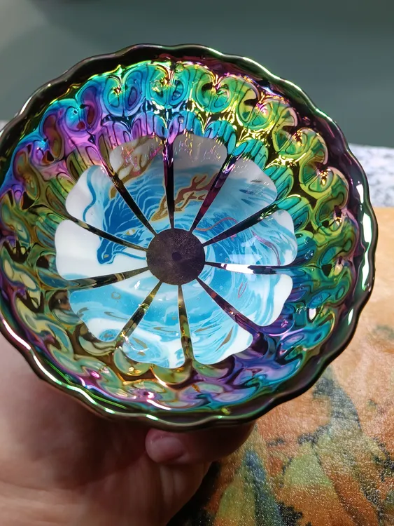 高端茶器潜龙出海七彩陶瓷杯品茗杯主人杯复古