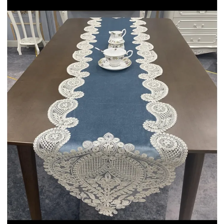 新款欧式复古蕾丝桌旗茶几餐桌布斗柜鞋柜梳妆台防尘盖巾桌垫盖布