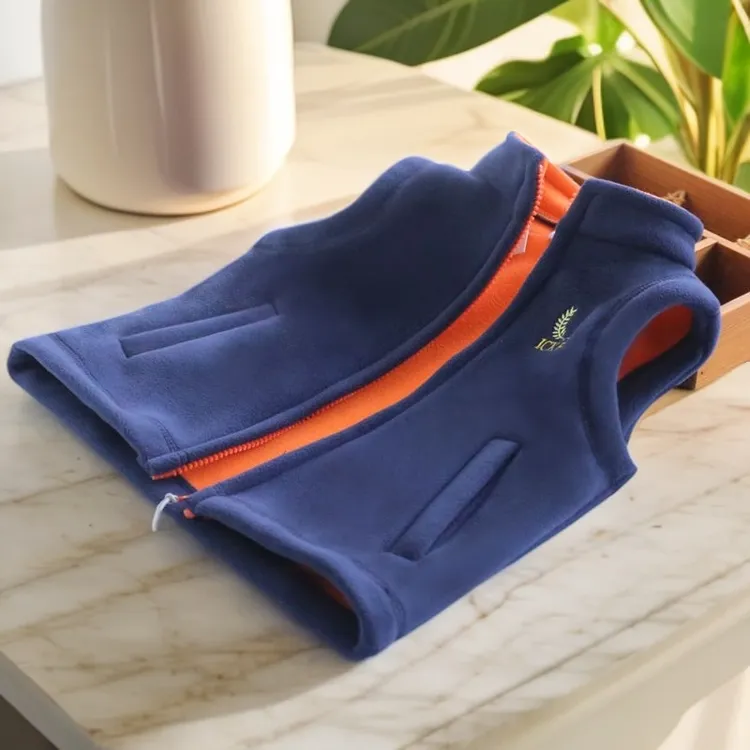 儿童摇粒绒秋冬外穿马夹背心加厚洋气马甲中大男童加绒保暖坎肩春