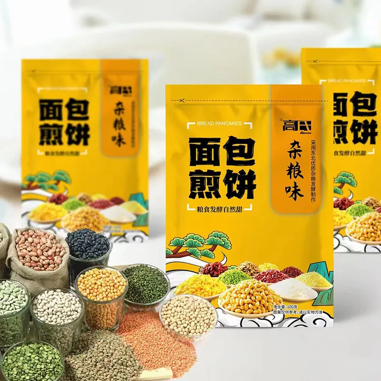 高氏面包煎饼100g*5袋8袋东北杂粮发酵口感微酸辽宁特产开袋即食