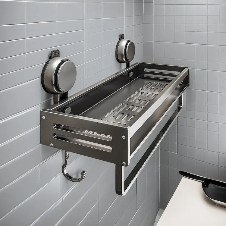 吸盘置物架壁挂卫生间免打孔洗漱台壁挂式挂墙洗手间卫生间置物架