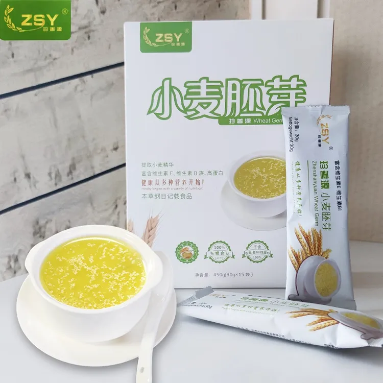 珍善源 小麦胚芽片 健康冲饮低温烘焙450g/盒 500g/罐