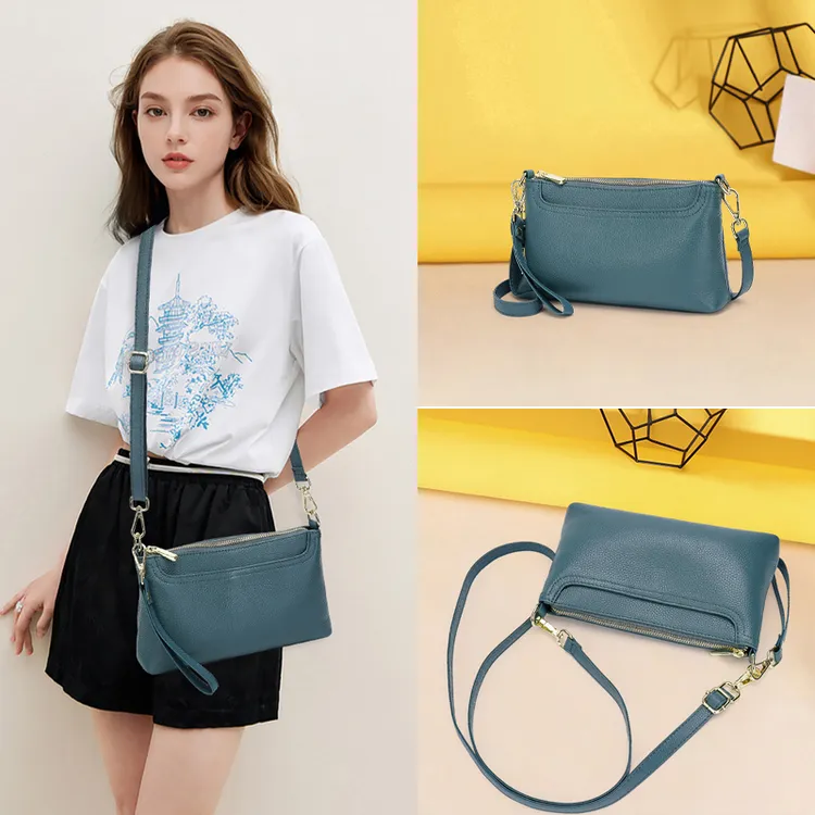 真皮小包包女2025新款休闲百搭手机包中年妈妈款迷你单肩斜挎小包