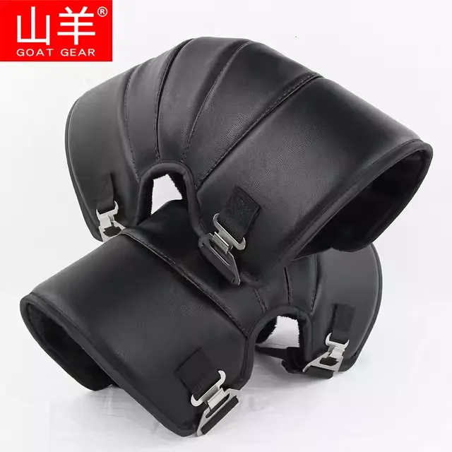 山羊电动摩托车护膝冬季骑车保暖男加厚防寒防风电瓶车护膝护腿