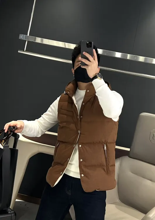 【马哥严选】冬季百搭纯色立领连帽羽绒马甲男潮流时尚休闲简约外套