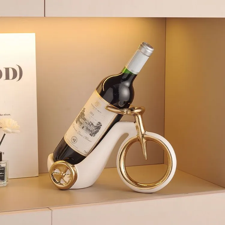 创意红酒架玄关餐边柜酒柜酒托客厅桌面轻奢现代装饰摆件乔迁礼物