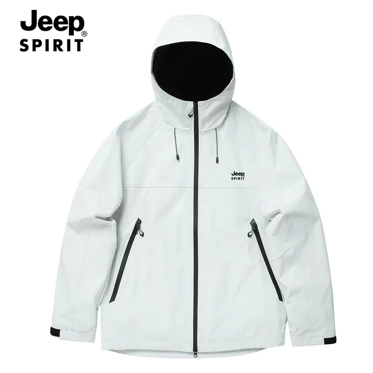 JEEPSPIRIT吉普春秋季情侣户外三合一保暖外套运动防风男女夹克